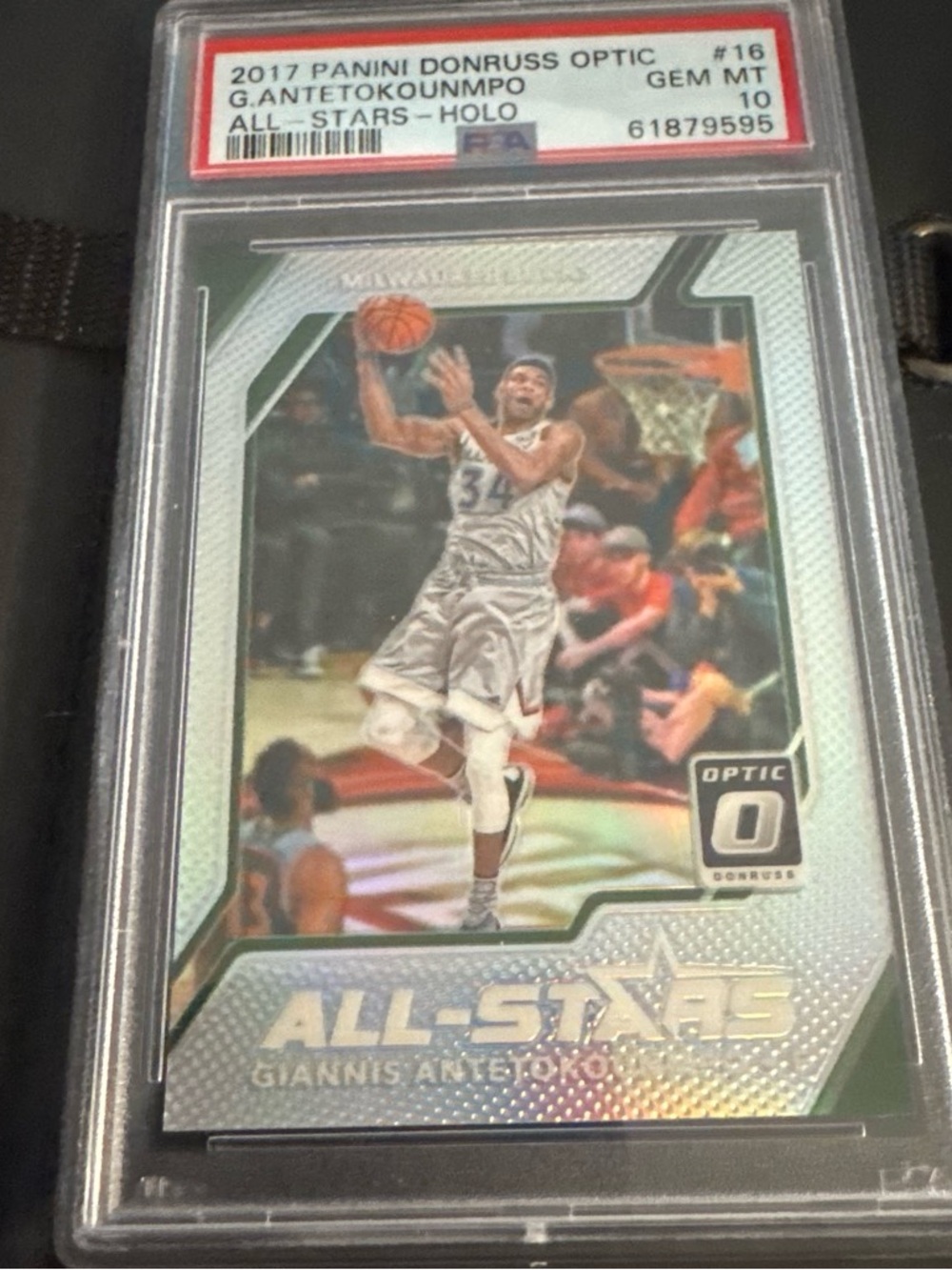 2017 Panini Donruss Optic Giannis Antetokounmpo All-Stars Holo Card